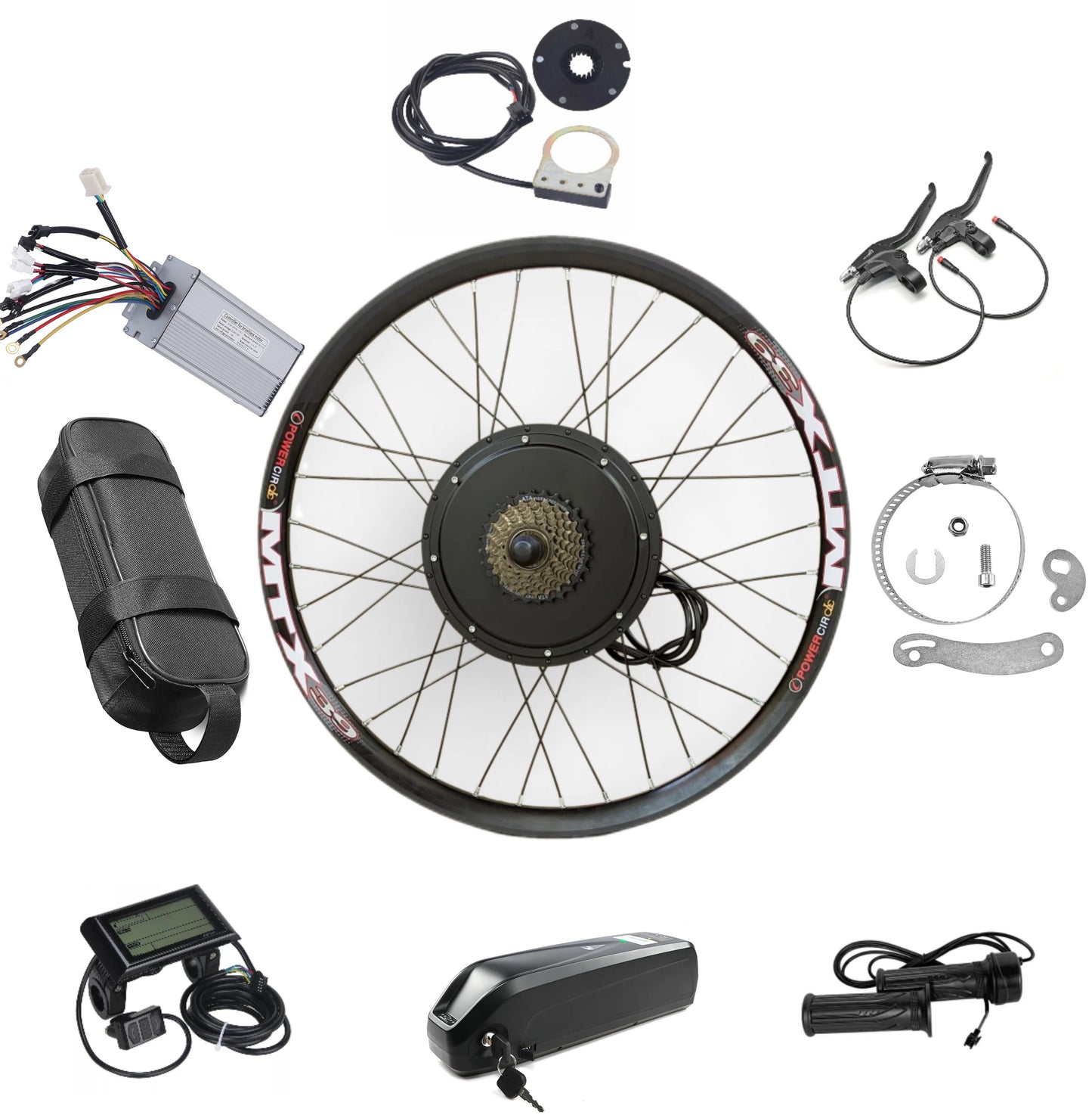 48V 1500W Full E-bike Kit (With Battery)